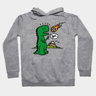 Rock paper scissors T-rex funny dinosaur comet Hoodie